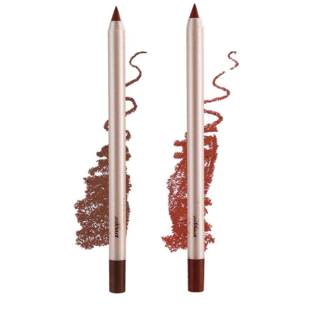 Basic Beauty Lip Liner Duo set in latte and coco